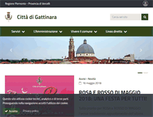 Tablet Screenshot of comune.gattinara.vc.it